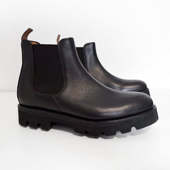 Grenson Warner Black Leather Chelsea Boots Size UK 8.5 / US 9.5 - Picture 1 of 12